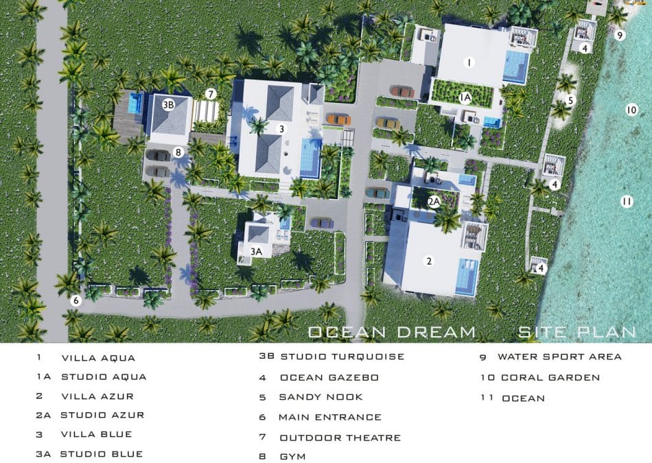 Ocean Dream site layout