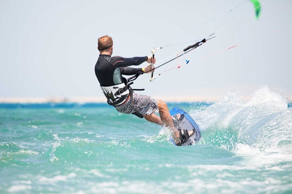 kite surfing in Turks and Caicos